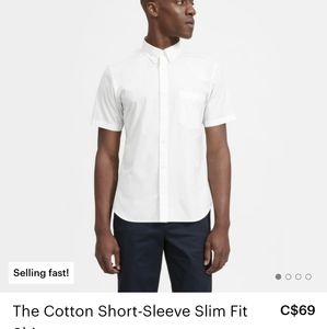 Everlane cotton short sleeve shirt